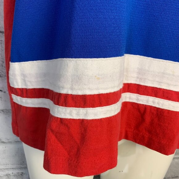 New York Rangers Vintage Jersey V-Neck Short Sleeve Shirt - Picture 15 of 15